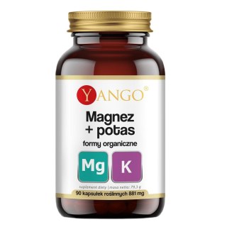 Yango Magnez + potas formy organiczne suplement diety 90 kapsułek
