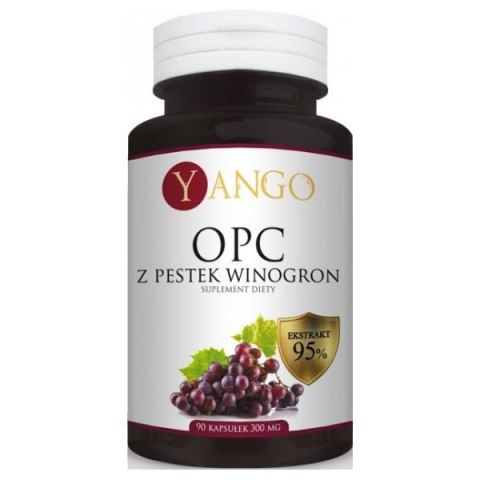 Yango OPC 95% ekstrakt z pestek winogron suplement diety 90 kapsułek