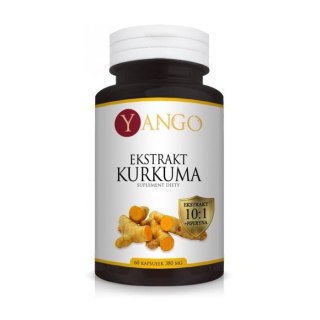 Yango Kurkuma ekstrakt + piperyna suplement diety 60 kapsułek