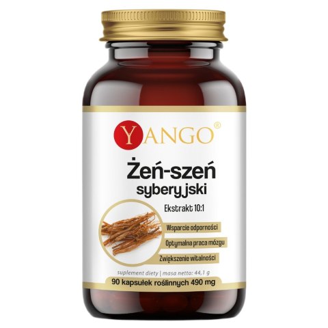 Yango Żeń-szeń syberyjski ekstrakt 10:1 suplement diety 90 kapsułek