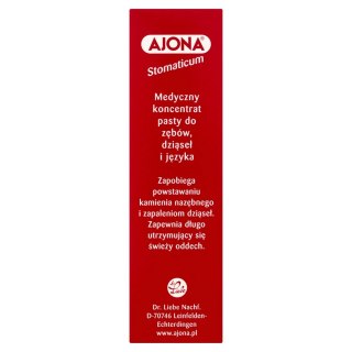 AJONA Stomaticum medyczny koncentrat pasty do zębów dziąseł i języka 25ml