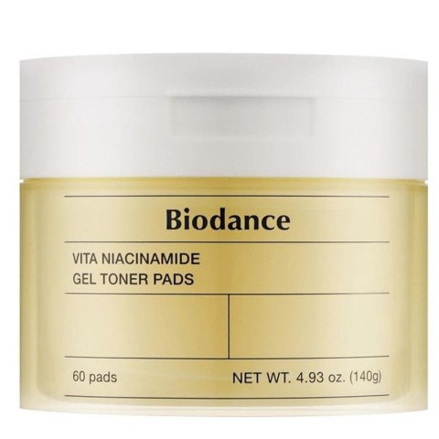 Biodance Vita Niacinamide Gel Toner Pads rozświetlające płatki żelowe do twarzy 60szt