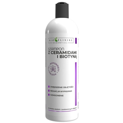 Bioelixire Szampon biotyna - włosy cienkie, słabe i bez objętości