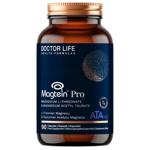 Doctor Life Magtein Pro L-Treonian Magnezu + witamina C suplement diety 90 kapsułek