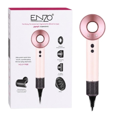 Enzo Professional Italy Supermotor Air Amplifier Rose suszarka do włosów z jonizacją 110k