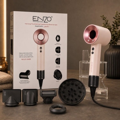 Enzo Professional Italy Supermotor Air Amplifier Rose suszarka do włosów z jonizacją 110k