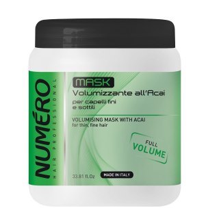 NUMERO Volumising Mask With Acai maska do włosów nadająca objętość z jagodami acai 1000ml