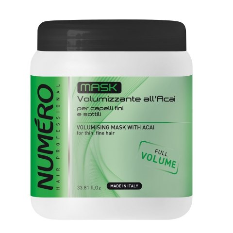 NUMERO Volumising Mask With Acai maska do włosów nadająca objętość z jagodami acai 1000ml