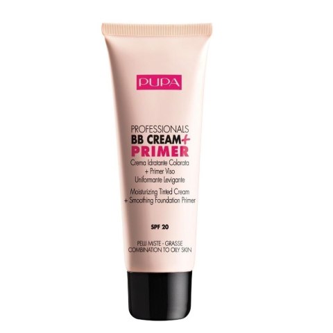 Pupa Milano Professionals BB Cream & Primer SPF20 krem BB + baza pod makijaż do cery mieszanej i tłustej 002 Sand 50ml