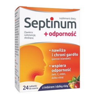 Septinum Septinum + odporność suplement diety 24 tabletki do ssania