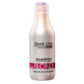 Stapiz Sleek Line Blush Blond Szampon do Włosów Farbowanych z Jedwabiem 300ml