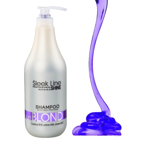 Stapiz Sleek Line Violet Blond szampon fioletowy do włosów rozjaśnianych 1000ml
