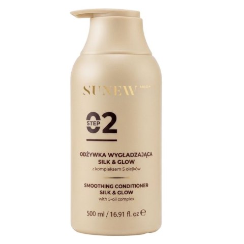 SunewMed+ Silk & Glow odżywka wygładzająca z kompleksem 5 olejków 500ml