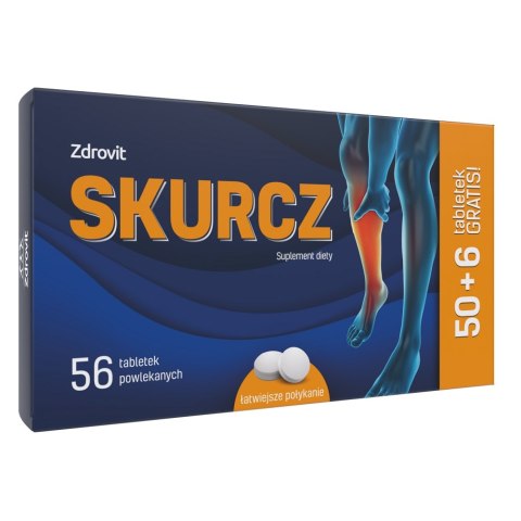 Zdrovit Skurcz suplement diety 56 tabletek powlekanych
