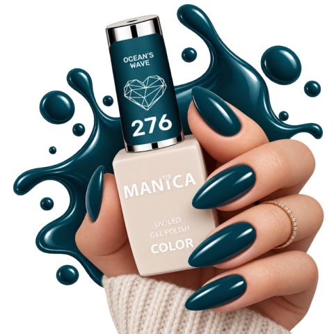 Manica Lakier hybrydowy LED/UV 10ml - Ocean's Wave - 276