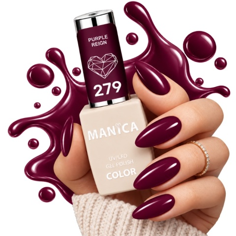 Manica Lakier hybrydowy LED/UV 10ml - Purple Reign - 279