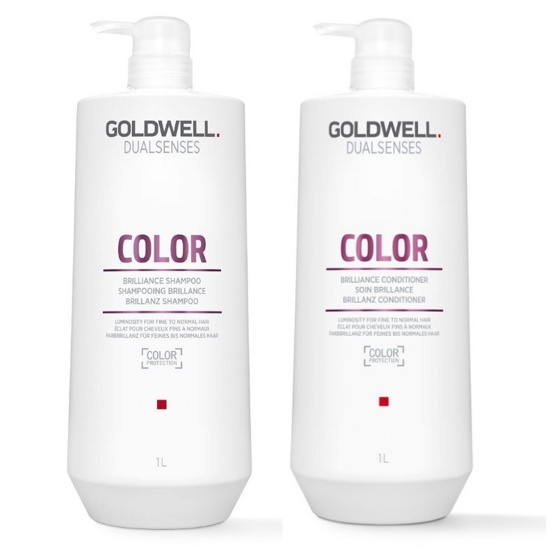 Goldwell Color, Zestaw do włosów farbowanych Szampon 1000ml + Odżywka 1000ml