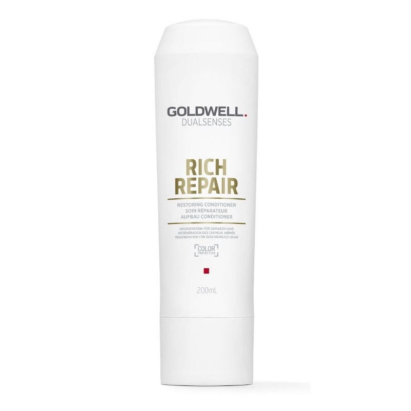 Goldwell Rich Repair, zabieg odbudowujący do włosów łamliwych Szampon 250ml + Odżywka 200ml + Spray 150ml