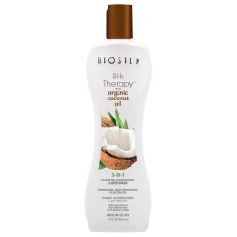 Biosilk Silk Therapy Organic Coconut Oil 3in1, szampon odżywka żel do mycia ciała 355ml