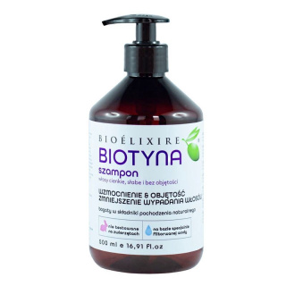 Bioelixire Szampon biotyna - włosy cienkie, słabe i bez objętości
