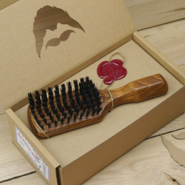 Beardyman Barber Brush NR8, szczotka płaska do wąsów i brody, szeroka
