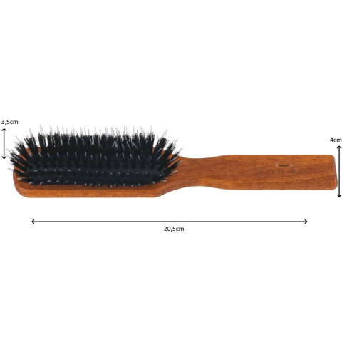 Gorgol Brush, szczotka pneumatyczna z naturalnego włosia 6R + rozczesywacz