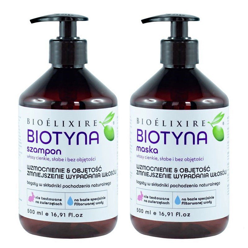 Zestaw Bioelixire przeciw wypadaniu włosów, szampon + maska