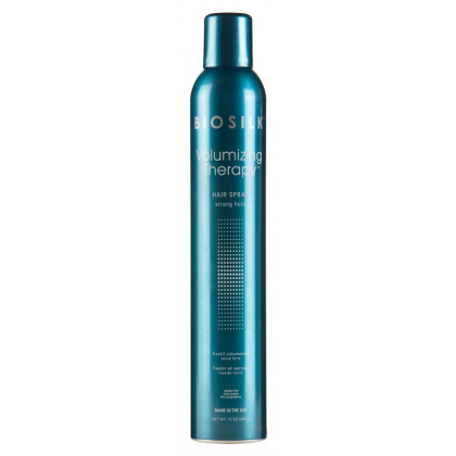 Biosilk Volumizing Therapy Hair Spray, Silny lakier dodający objętości 340ml