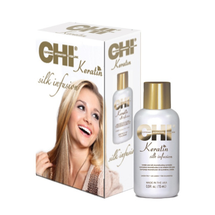 CHI Keratin Silk Infusion, olejek do włosów suchych i zniszczonych 15ml