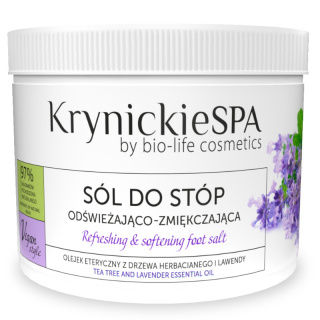 Krynickie SPA Sól do zmęczonych stóp lawendowa 500 g