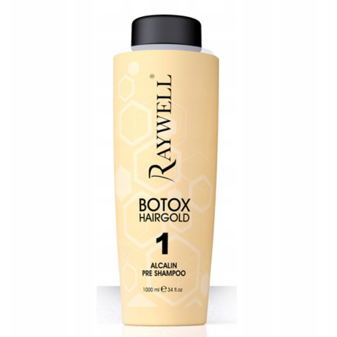 Raywell Botoks Hair Gold Zestaw do zabiegu botoksu do włosów zniszczonych Raywell Botoks Hair Gold Zestaw do zabiegu botoksu do włosów zniszczonych