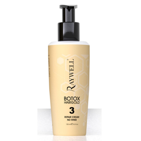 Raywell Botoks Hair Gold Zestaw do zabiegu botoksu do włosów zniszczonych Raywell Botoks Hair Gold Zestaw do zabiegu botoksu do włosów zniszczonych