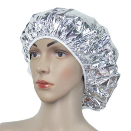 Ronney Silver Foil Cap, aluminiowy czepek termiczny do zabiegów, trwała ondulacja, botoks
