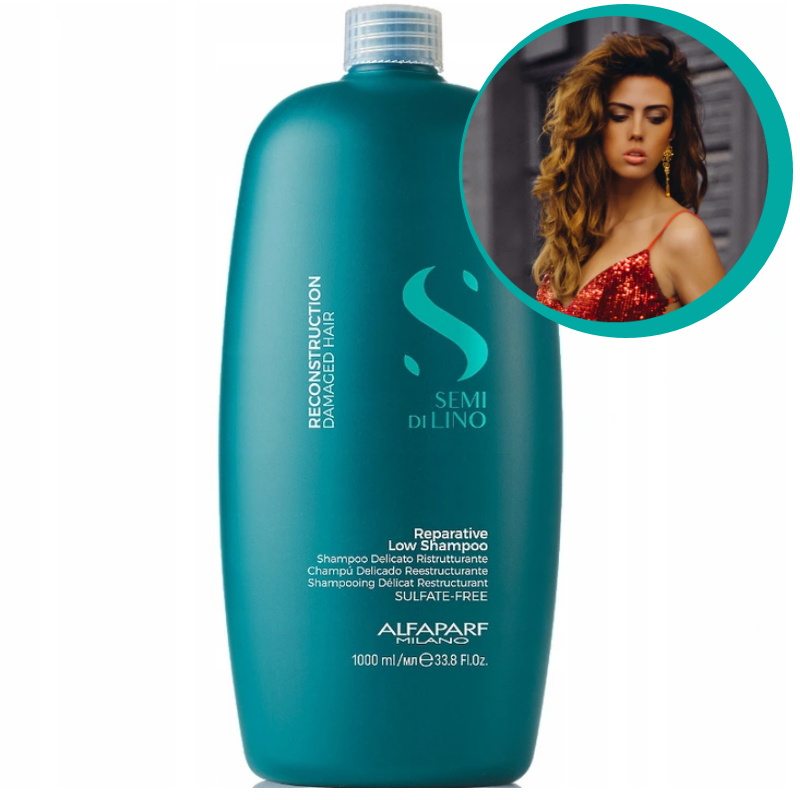 Alfaparf Semi Di Lino Reparative regenerujący szampon do włosów zniszczonych 1000ml
