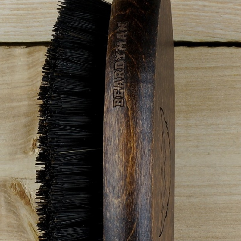 Beardyman Barber Brush, szczotk do brody, kartacz do wąsów i brody