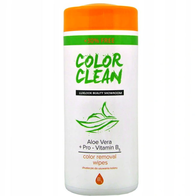 Color Clean chusteczki do zmywania farby ze skóry, konturów 52 szt.