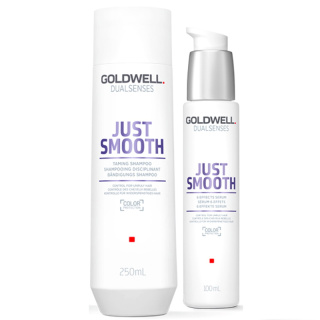 Goldwell Just Smooth szampon 250ml + serum 100ml