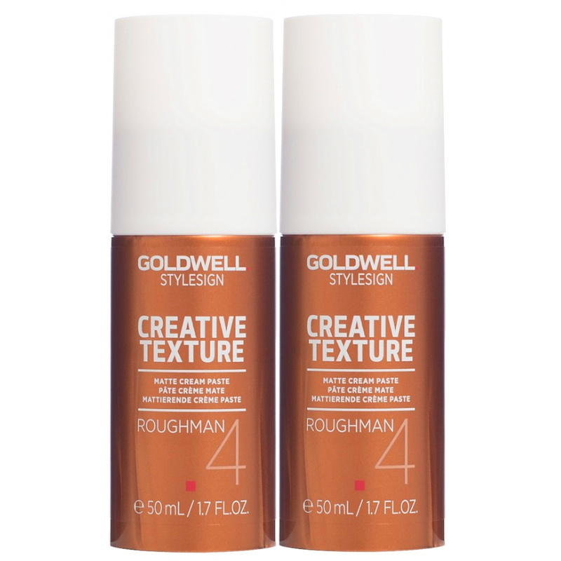 Goldwell StyleSign Texture Roughman 4, Kremowa pasta matująca do włosów 50ml x2