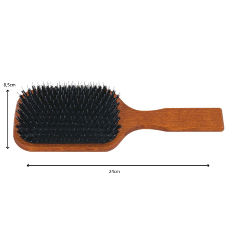 Gorgol Brush, szczotka pneumatyczna z naturalnego włosia 14R + rozczesywacz