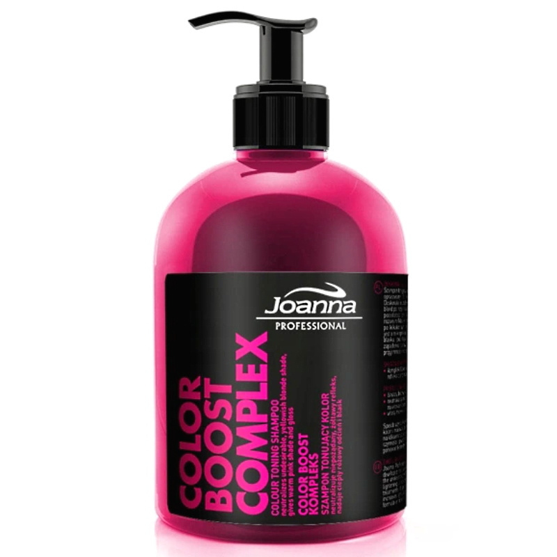 Joanna Color Boost szampon tonujący kolor różowy, czerwony, rudy 500g