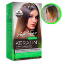 Kativa Keratin Xtra Shine nanoplastia, keratynowe prostowanie dla włosów matowych, nadające blasku