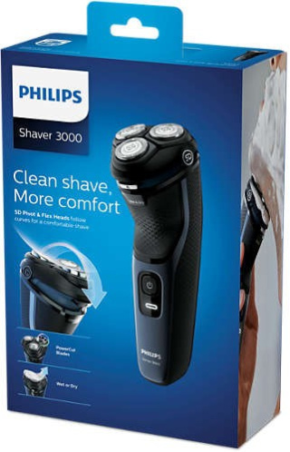 Philips S3134/51 Golarka do brody 3-głowicowa, akumulatorowa