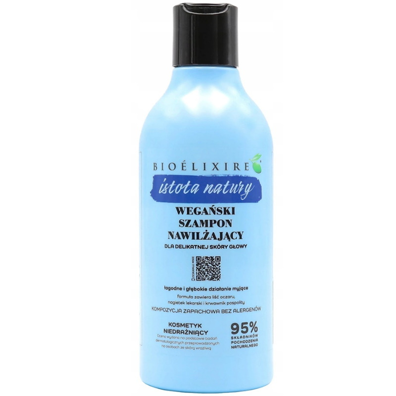Bioelixire Istota Natury Wegański szampon nawilżający 400ml Bioelixire Istota Natury Wegański szampon nawilżający 400ml