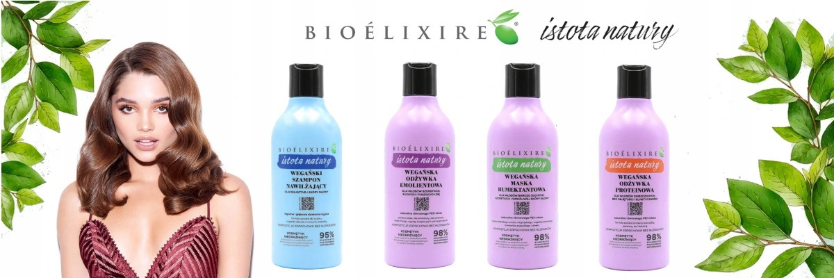 Bioelixire Istota Natury Wegański szampon nawilżający 400ml