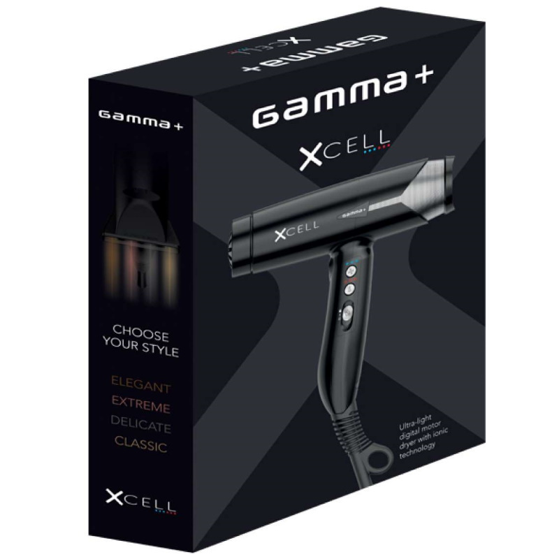 Gamma Piu X-CELL Ultralekka suszarka do włosów z jonizacją Gamma Piu X-CELL Ultralekka suszarka do włosów z jonizacją