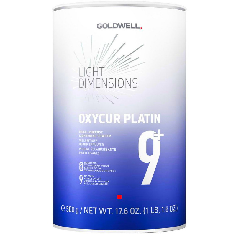 Goldwell Light Dimension Oxycur Platin 9+, silny bezpyłowy rozjaśniacz w proszku