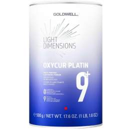 Goldwell Light Dimension Oxycur Platin 9+, silny bezpyłowy rozjaśniacz w proszku
