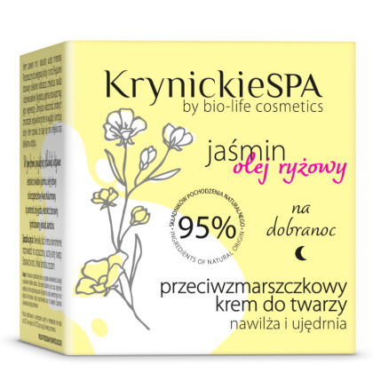 Krynickie SPA Jaśmin krem przeciwzmarszczkowy na noc 50ml