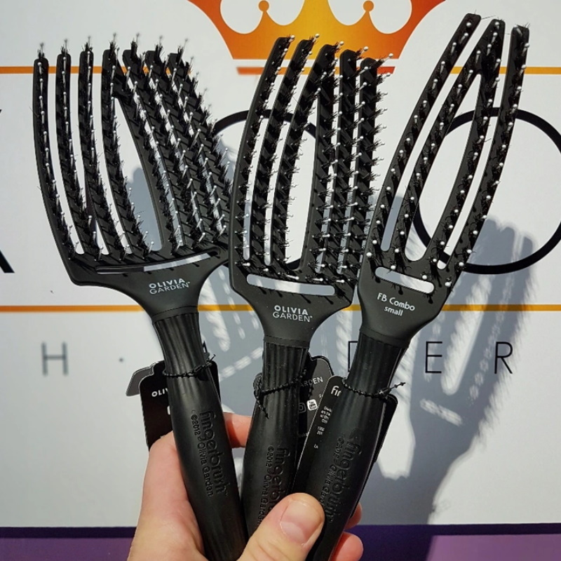Olivia Garden Finger Brush L, szczotka do rozczesywania i masażu z włosiem dzika, duża Olivia Garden Finger Brush L, szczotka do rozczesywania i masażu z włosiem dzika, duża