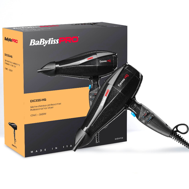Babyliss PRO BAB6990IE suszarka do włosów z jonizacją ExcessHQ 2600W Babyliss PRO BAB6990IE suszarka do włosów z jonizacją ExcessHQ 2600W